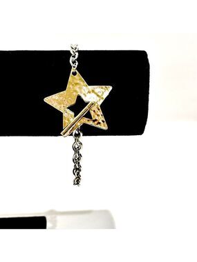 TWINKLE TWINKLE, GORGEOUS | Star Power Two-Tone Toggle Bracelet | New🌟